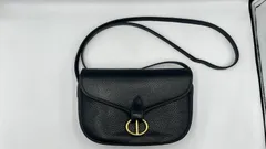 ★美品★Christian Dior クリスチャンディオール ショルダーバッグ ポーチ レザー ブラック★