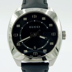 グッチ 腕時計 クォーツ メンズ 5500CHRONO 黒 クロノグラフ Y2K 