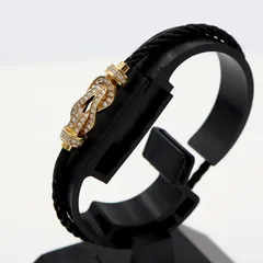 フレッド(FRED)シャンス　アンフィニ　MM　ブレスレット　長さ16cm　重量6.30ｇ　イエローゴールド　ダイヤモンド パヴェセッティング（中古）のサムネイル