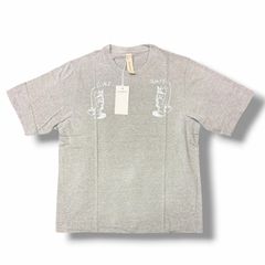 참고 상대 19800 엔 미사용 SHINYAKOZUKA 25SS AFTER THE HARD WORK T-SHIRT 애프터 더 하드 워크 T 셔츠 반소매 컷 소 신야 코즈카 2501SK110E 그레이 XL (12312M)