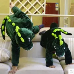 新品恐竜WHOフード睡眠パジャマ マイクロファイバー成人動物パジャマ クラスTシャツ