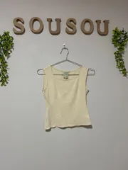 ⭐︎9⭐︎シビラ　コットンタンクトップ　ベージュ　サイズMのサムネイル