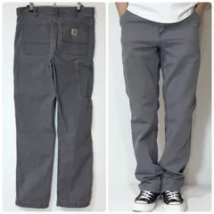 US企画 Carhartt カーハート ライトダック シングルニー ペインターパンツ 32x32 W32L32 実寸W33.5L32 チャコールグレー RELAXED FIT リラックスフィット ワークパンツ ゴールデンサイズ グッドフェードp26043593