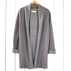 レディース】伊製 Fabiana Filippi ファビアナフィリッピ カシミヤ混 シルク混 ロングカーディガン コート S グレー QS21413 / 6TD049 【送料無料】【中古】【レディースビジネス】202604のサムネイル