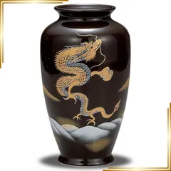 【新品】 和座の蔵 おしゃれ 陶器 花瓶 九谷焼 花器 昇り龍 ブランド インテリア フラワーベース 日本製 誕生日プレゼント 還暦祝い 古希祝い 喜寿祝い 米寿祝い ギフト 1