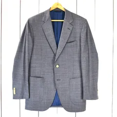 麻布テーラー azabu tailor 2つボタン シングル ジャケット 046A / M グレー ウインドペン 春秋冬対応 O213ZA12 / 6TD053 【送料無料】【中古】【メンズビジネス】202604のサムネイル