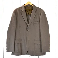 エディバウアー Eddie Bauer 麻リネン100％ 2つボタン シングル ジャケット L カーキブラウン 袖口3つ釦 001-9873-766261 / 6TD042 【送料無料】【中古】【メンズビジネス】202604のサムネイル