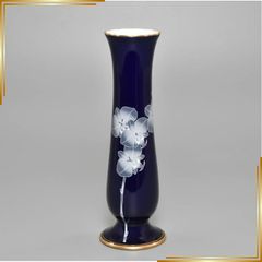 深川製磁ポーセリン＆君島一郎 コラボ 9号花生 花瓶 Bエレガンス