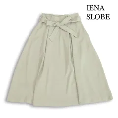 IENA SLOBE イエナ スローブ 通年★ ロング リボン フレア スカート Sz.38 レディース