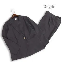 Ungrid アングリッド 【WEB限定 テーラード ジャケット セットアップ】 ビッグシルエット アンコン Sz.F レディース 灰
