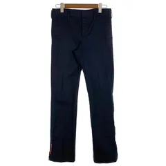 PRADA プラダ 裾ジップ パンツ ブラック Size ウエスト約80cmのサムネイル
