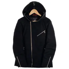 LOVELESS ラブレス メルトン ウール ライダースジャケット ブラック Size 2のサムネイル