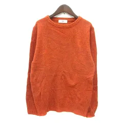 オンボード On board ニット セーター 長袖 ウール L オレンジ /MN