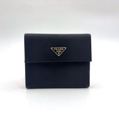 き*ー様 美品 PRADA プラダ コンパクト 二つ折り財布 三角ロゴ