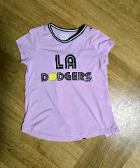 MLB キッズ LAドジャーズ 女の子 半袖Tシャツ 130
