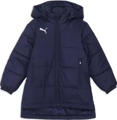 プーマ PUMA サッカー ベンチジャケット JR ジュニア キッズ アウター ベンチコート 中綿 防寒 保温 チーム 練習 トレーニング クラブ活動 スポーツ観戦 大会 レジャー 子供  657821 06 プーマ ネイビー/プーマ
