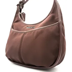 【美品✨】COACH y2k Vintage Ergo Hobo Bag Brown Nylon Leather 6203 コーチ エルゴ ホーボー ナイロンレザー ブラウン