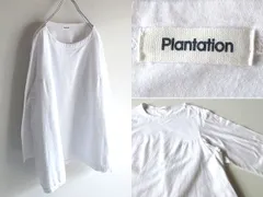 Plantation プランテーション 2022AW 布帛 天竺 重ね ドッキングボイル カットソートップス Tシャツ 2 ホワイト 白 ゆったりのサムネイル
