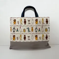 【お買い得】レッスンバック ★動物達のサーカス🎪  絵本袋  お稽古バック   男の子