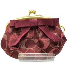 コーチ COACH リボン付き がま口 コインケース レディース 表記無 