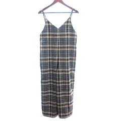 アーバンリサーチ サニーレーベル URBAN RESEARCH Sonny Label サロペット オーバーオール チェック F ベージュ /AU