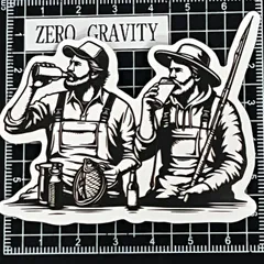Y604　釣り・フィッシング防水ステッカー ZEROGRAVITY