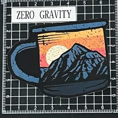 Y849　アウトドア・キャンプ防水ステッカー ZEROGRAVITY