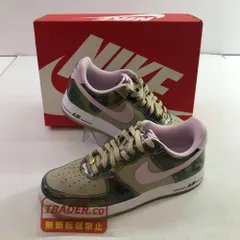 04w6555∞※【中古】 NIKE AIR FORCE 1 LOW ナイキ エアフォース 1 ロー カモ & ピンク HQ1967-200 デザートカーキ/ピンクフォーム-ブラック-ホワイト 27.5cm スニーカー 【八王子店】