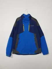 コロンビア ブルー/ネイビー ウィンドブレーカー ジャケット ㅡ0186