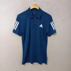 B4-27/アディダス CLUB POLO ブルー 半袖Tシャツ メンズ 90