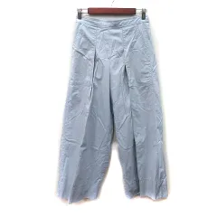 ITEMS URBANRESEARCH アイテムズ アーバンリサーチ ワイドパンツ ハイウエスト F 水色 /YI ●RY