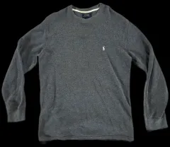 ポロラルフローレン ワッフル ロングスリーブ グレー