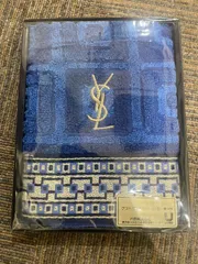 【新品】YVES SAINT LAURENT フェイスタオル　青