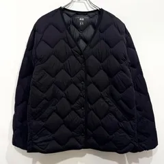 UNIQLO ユニクロ ウルトラライトダウンリラックスジャケット ノーカラー ブラック L【送料込み】