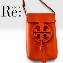 【美品】トリーバーチ Tory Burch　スマホショルダー　ミニショルダー　オレンジ系