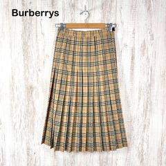 希少サイズ Burberry ロングプリーツスカート ノバチェック 4L グレー