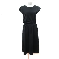 アーバンリサーチ URBAN RESEARCH ワンピース ロング フレンチスリーブ F 黒 ブラック /YI