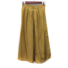 ビームスハート BEAMS HEART ワイドパンツ スカンツ 黄土色 /YI