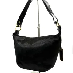 フルラ FURLA ワンショルダーバッグ ハラコ レザー ブラック 半月型 ハーフムーン 肩掛け ゴールド金具 本革 レディース 人気 希少 上品 高級感 通勤 通学 お出かけ 外出 おしゃれ デート 小さめ 黒