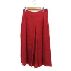 コントワーデコトニエ COMPTOIR DES COTONNIERS タック スカーチョ ガウチョパンツ 無地 綿混 5 レッド 赤 /FT22