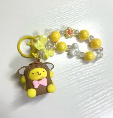 ポムポムプリン リー リボン ストラップ キーホルダー