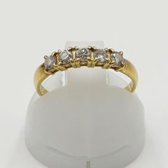 K18 ダイヤモンド リング 8石 合計0.54ct 11号 - メルカリ
