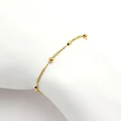 K18デザインブレスレット　長さ18.0cm　（中古）