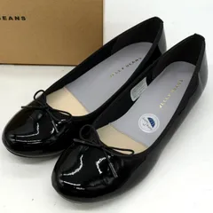 ジェリービーンズ レインシューズ バレエシューズ ブランド 靴 日本製 黒 レディース 24サイズ ブラック JELLYBEANS 【中古】