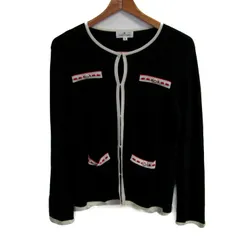 クレージュ カーディガン 長袖 ブランド トップス 黒 レディース 40サイズ ブラック courreges 【中古】のサムネイル
