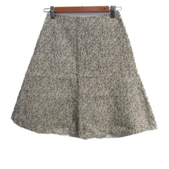 ソレイアード フレアスカート コットン トゥモローランド ブランド ボトムス 日本製 白 レディース Oサイズ ホワイト SOULEIADO 【中古】