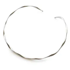 [ジュエル ボックス] JewelVOX チョーカー ネックレス レディース サージカルステンレス メタル 金属アレルギー対応 ウェーブ 大人 シルバー 1