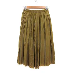 ロッソ ROSSO アーバンリサーチ プリーツスカート ロング F 黄 マスタード /MS
