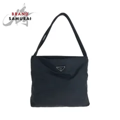 美品 PRADA プラダ テスート 三角ロゴプレート ブラック 黒 シルバー金具 ナイロン B6243 トートバッグ ショルダーバッグ 501242【中古】