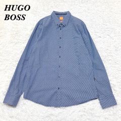 HUGO BOSS 長袖 ドレスシャツ 総柄 リーフ柄 ボタニカル XL - メルカリ